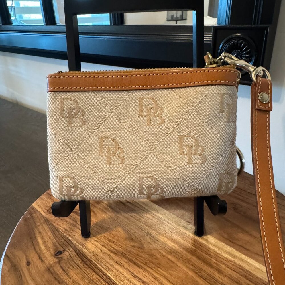 Dooney & Bourke Db Monogram Canvas & Leather Wris… - image 2